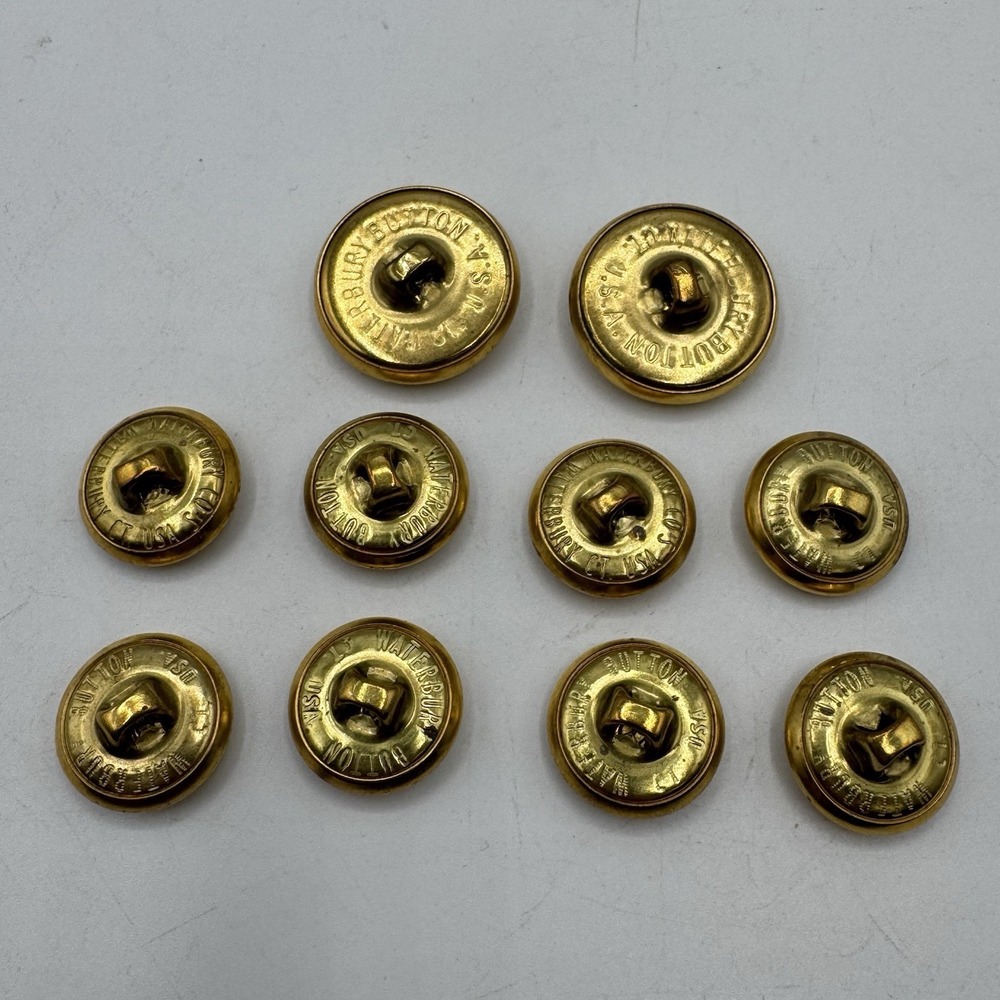Ralph Lauren Gold Buttons Replacement Polo Helmet Mallet 15mm 20mm Full Set 10 - Picture 6 of 7